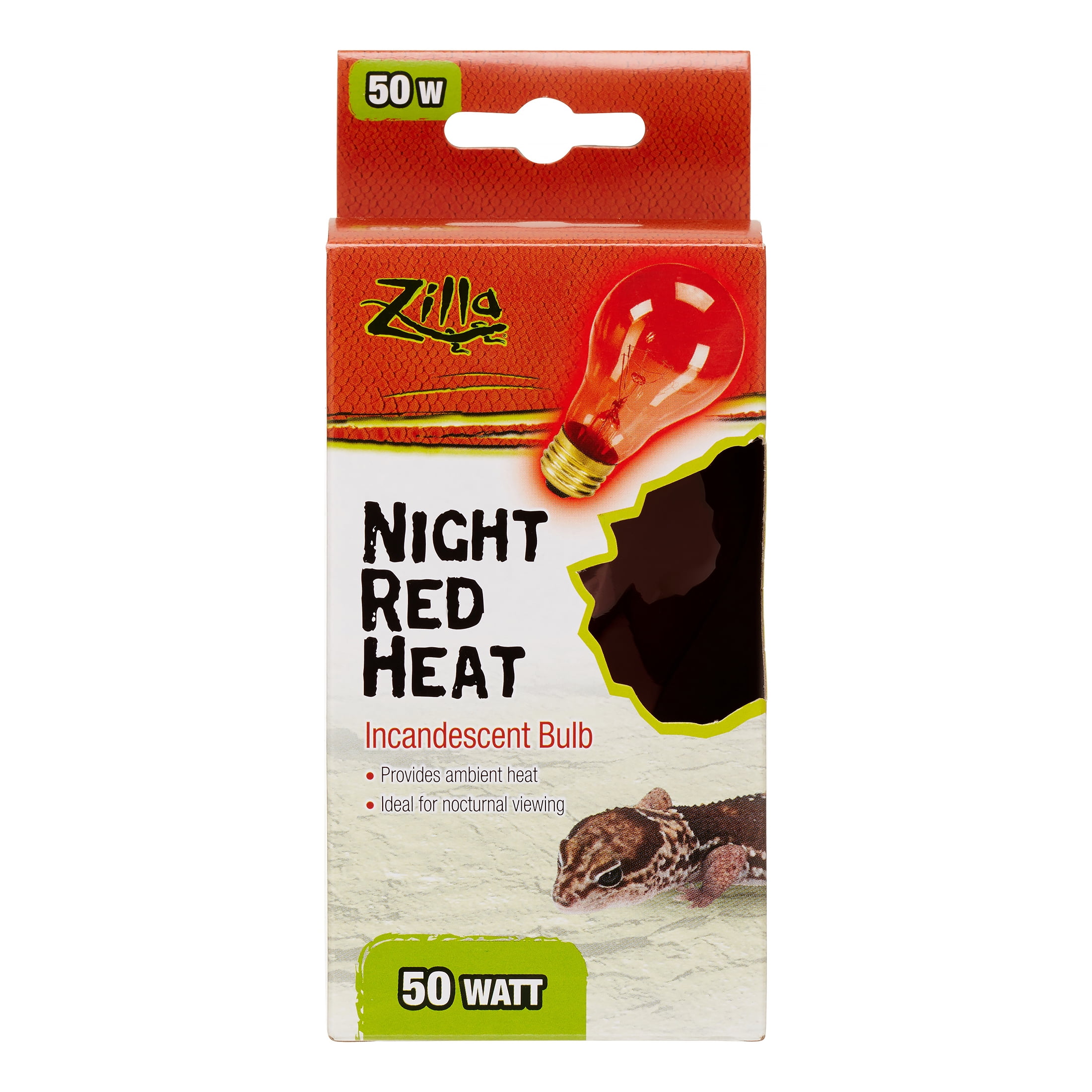 Zilla Night Red Incandescent Heat Bulb, 50 Watt