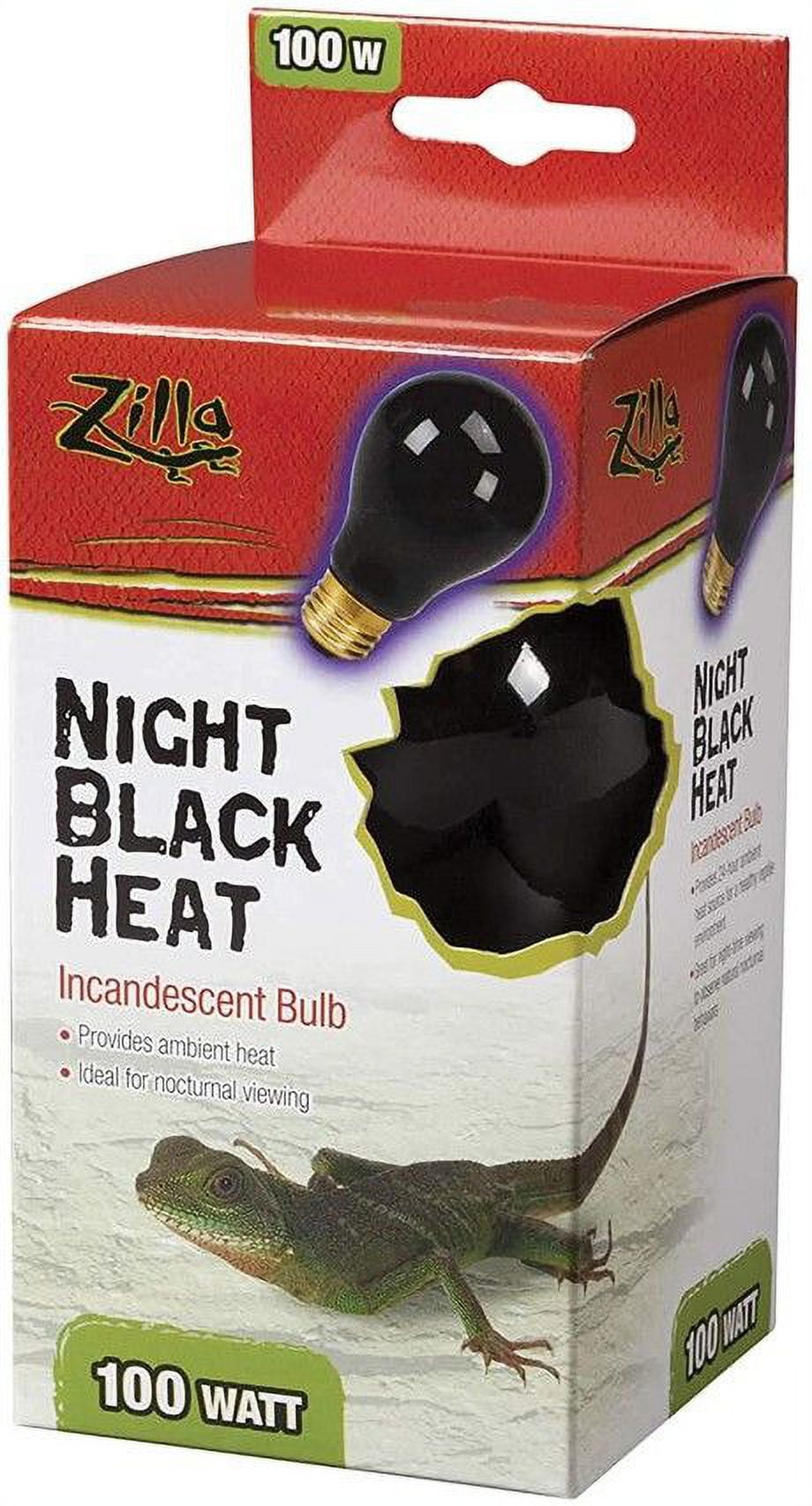 Zilla Night Time Black Light Incandescent Heat Bulb [Reptile, Lighting