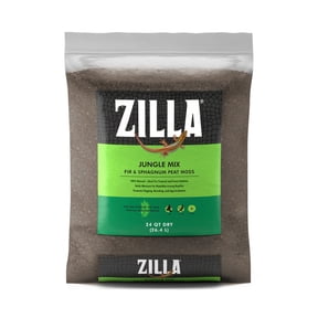Zilla Pet Reptile Terrarium Substrate Bedding, Moss Jungle Mix for Reptiles, 24 Quart