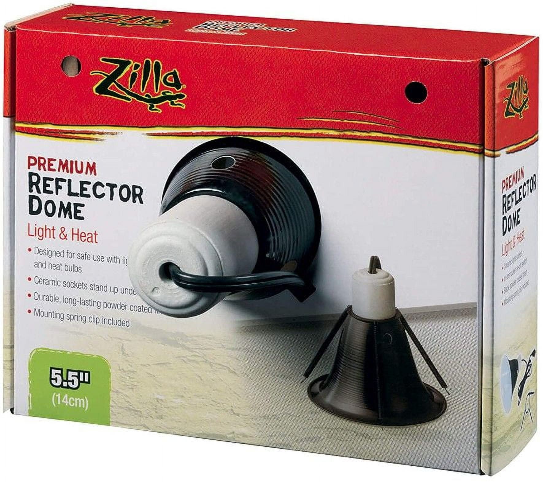 Zilla Premium Reflector Dome - Light & Heat [Reptile, Reflectors & Domes] 5.5"