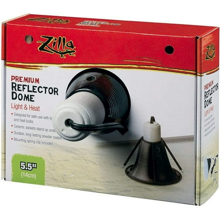 Zilla Premium Reflector Dome - Light & Heat [Reptile, Reflectors & Domes] 5.5"