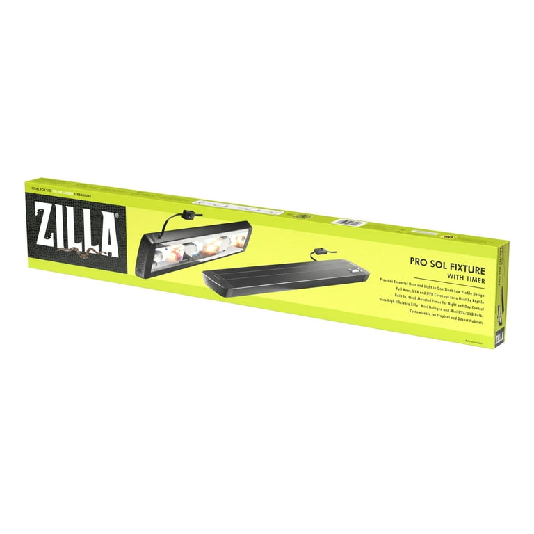Zilla Pro Sol Reptile Supplies - Heat Lamp Bulb Fixture with Timer