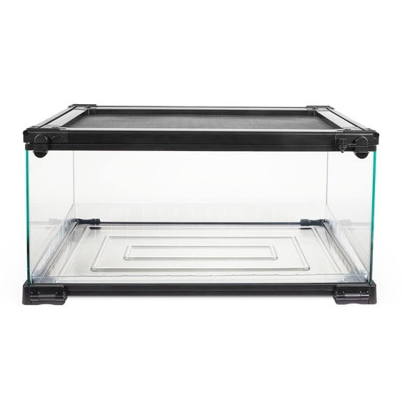 Zilla QuickBuild Terrarium with Easy Clean Bedding Tray with Bedding Tray 20 x 12 x 10 Inches