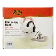 Zilla Reflector Dome Light & Heat Terrarium Light Fixture, 5.5", Silver