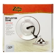 Zilla Reflector Dome Light & Heat Terrarium Light Fixture, 8.5", Silver