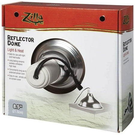 Zilla Reflector Dome with Ceramic Socket [Reptile, Reflectors & Domes] 150 Watts (8.5" Diameter)