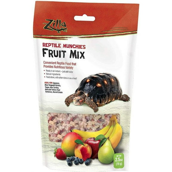 Zilla Reptile Munchies - Fruit Mix [Reptile, Foods Dry] 2.5 oz