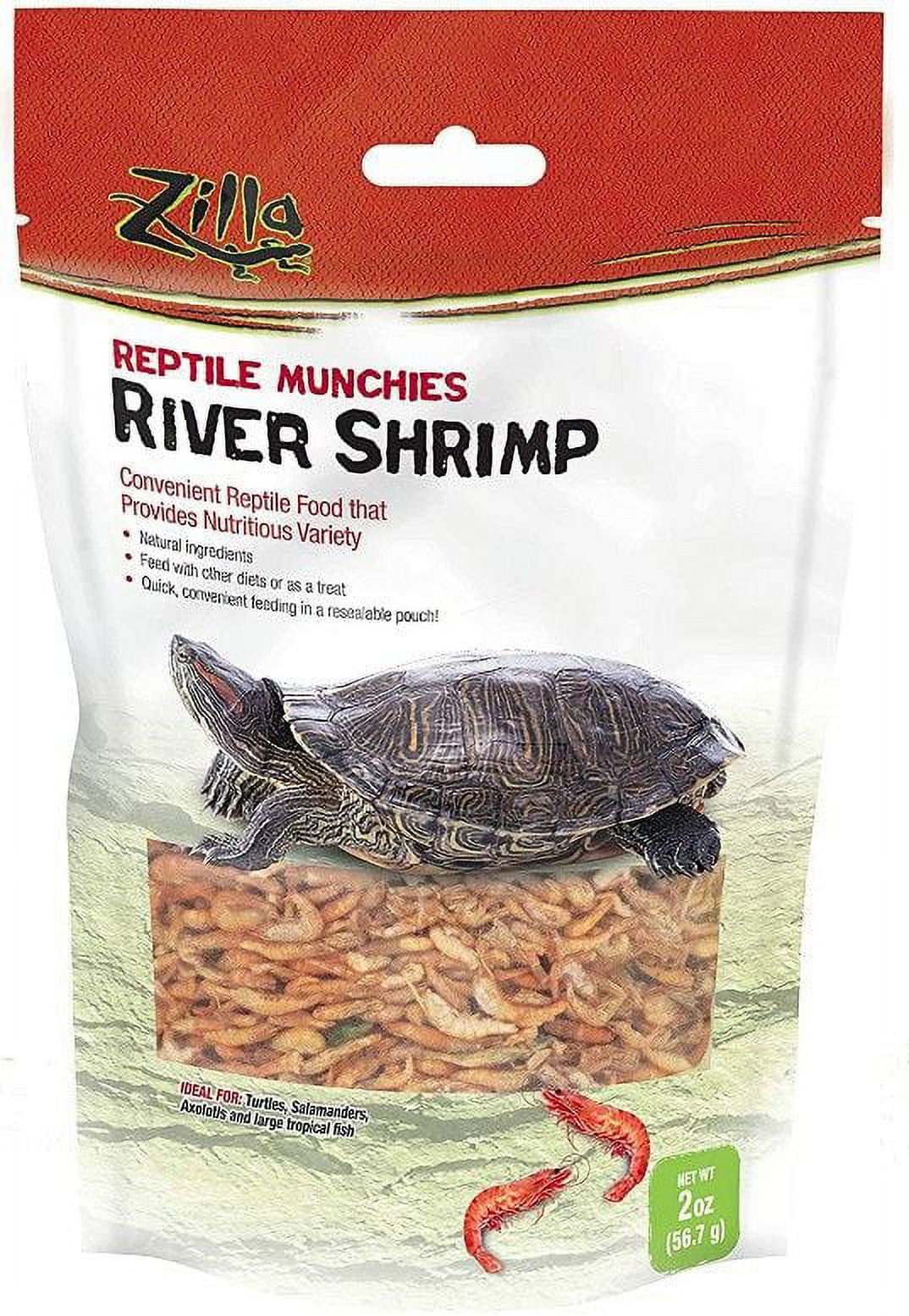 Zilla Reptile Munchies - River Shrimp [Reptile, Foods Dry] 2 oz