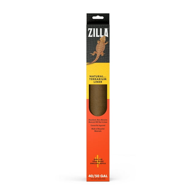 Zilla Reptile Terrarium Liner Brown 30BR/40BR/50/65 Gallon