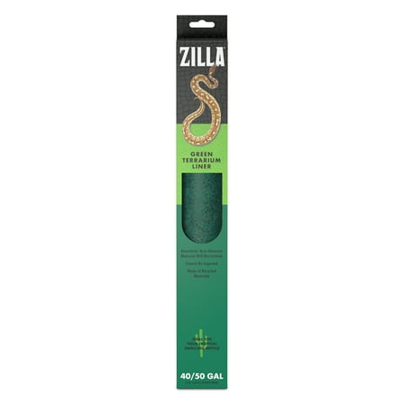 Zilla Reptile Terrarium Liner Green 30BR/40BR/50/65 Gallon