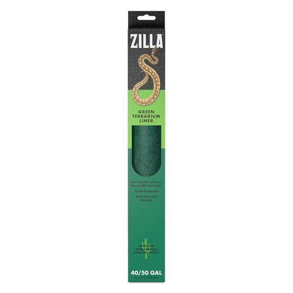 Zilla Reptile Terrarium Liner Green 30BR/40BR/50/65 Gallon