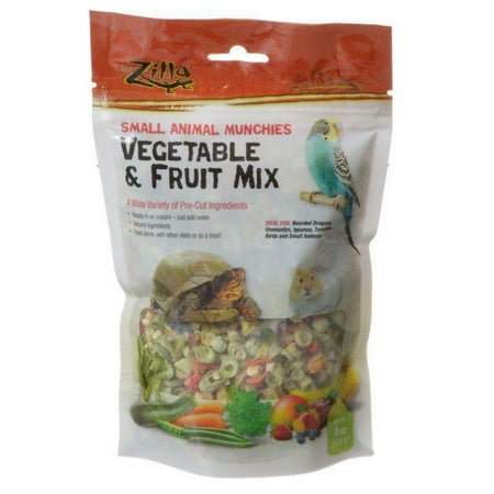 Zilla Reptile Vegetable and Fruit Mix Munchies, 4oz