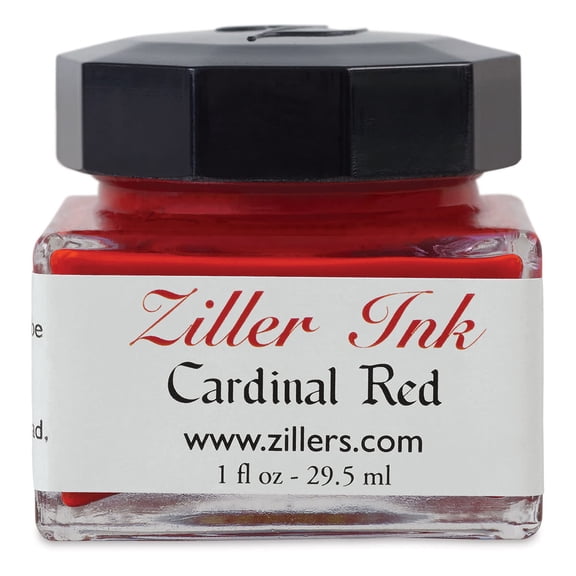 Ziller Ink - Cardinal Red, 1 oz
