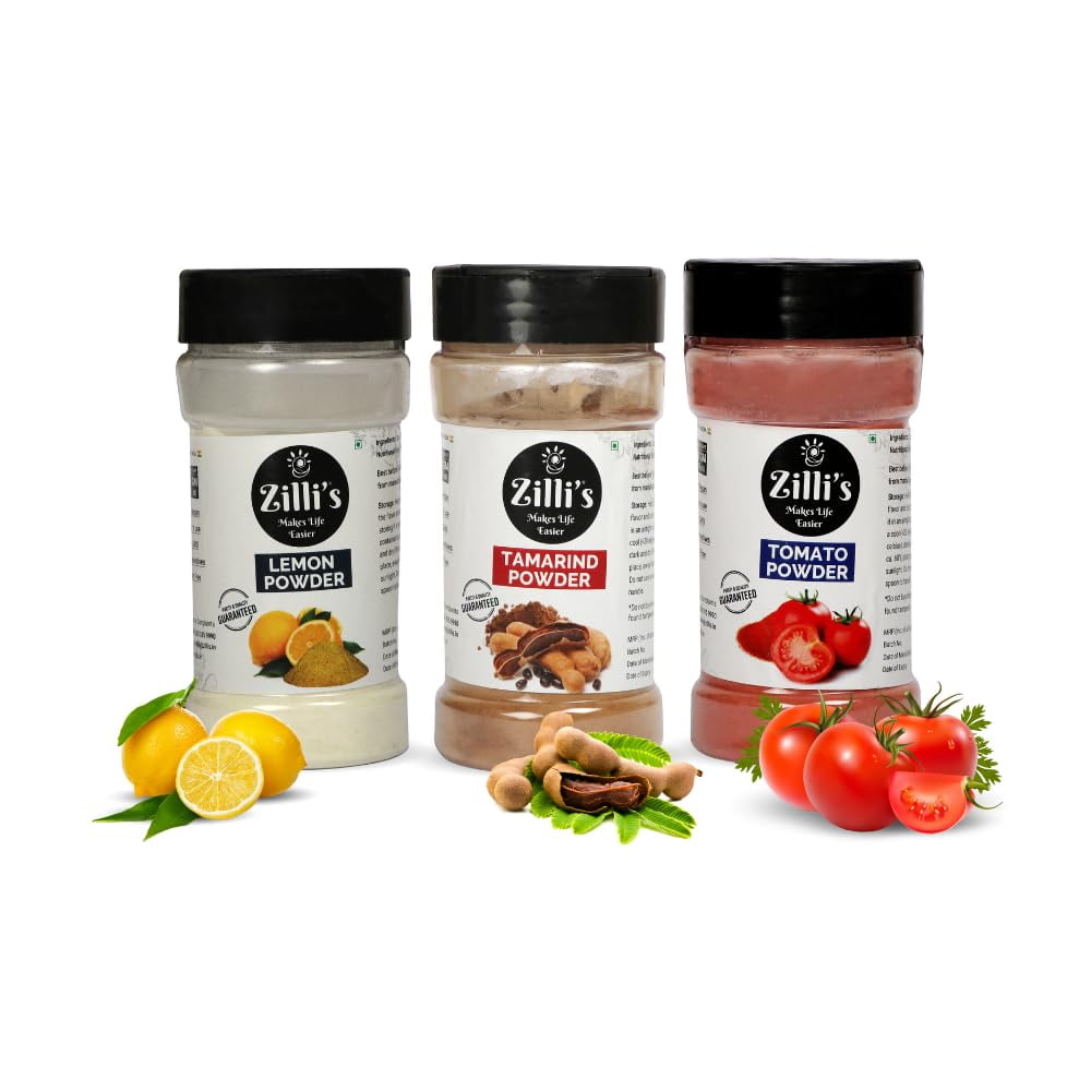 Zilli's 3 Pack Spice SAF21 Gift Set - Combo Powder - Seasoning and Spices for Cooking - No Preservatives | Vegan | Ready to Use | Longer Shelf Life | Store in Refrigerator (Total 10.58 oz)