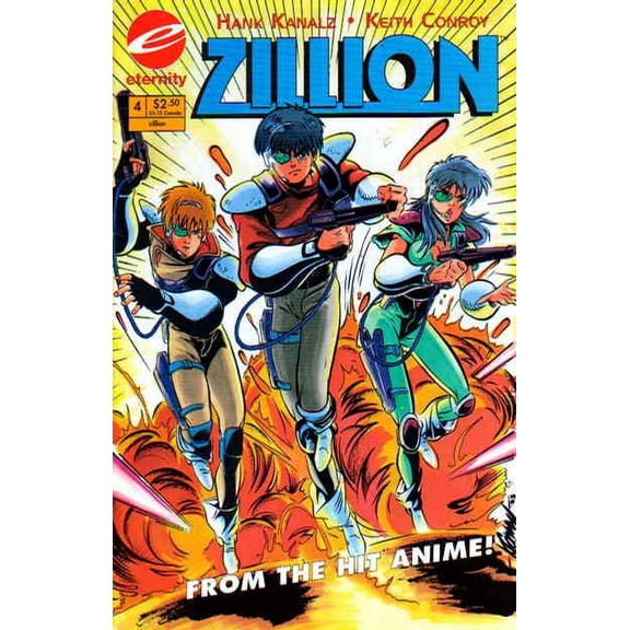 Zillion #4 VF ; Eternity Comic Book