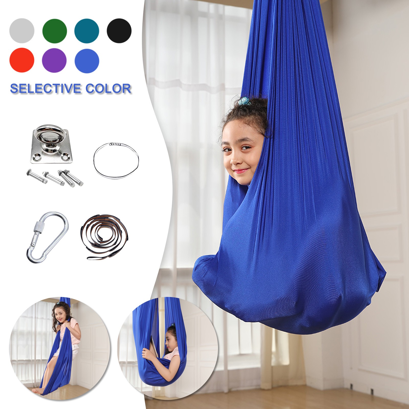 Ziloco Children Yoga Hammocks Clearance Sale Children Nylon Stretch