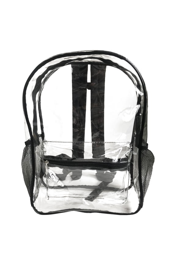Clear Backpack On Clearance 12*16 Inches Heavy Duty Transparent Clear Backpack Schoolbag Bookbag For School,Sports,Beach,Work,Travel,College Stadium Hiking Backpack