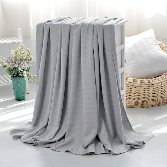 Ziloco Gray Polyester Throws, 90cm x 100cm