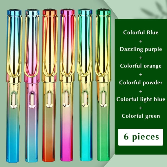 Ziloco Pen In Clearance 6Pcs Grip Posture Correction Design Pencil Without Ink Old Undead Pen Metal Pen Colorful Pens Color Pencils Gel Pens Colored Paint Pen Pens Ballpoint Pen