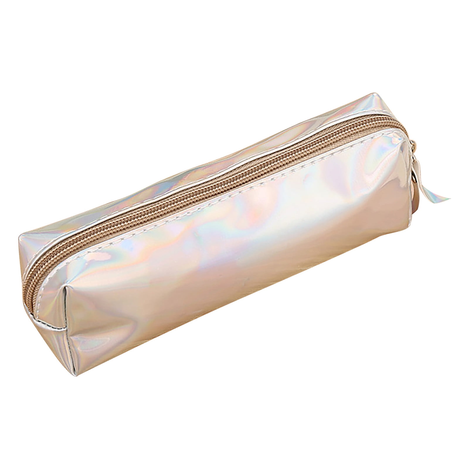 Ziloco pencil pouch Colorful Pencil Case, Storage Coin Purse,  Multifunctional Stationery Bag kawaii pencil case,Silver 