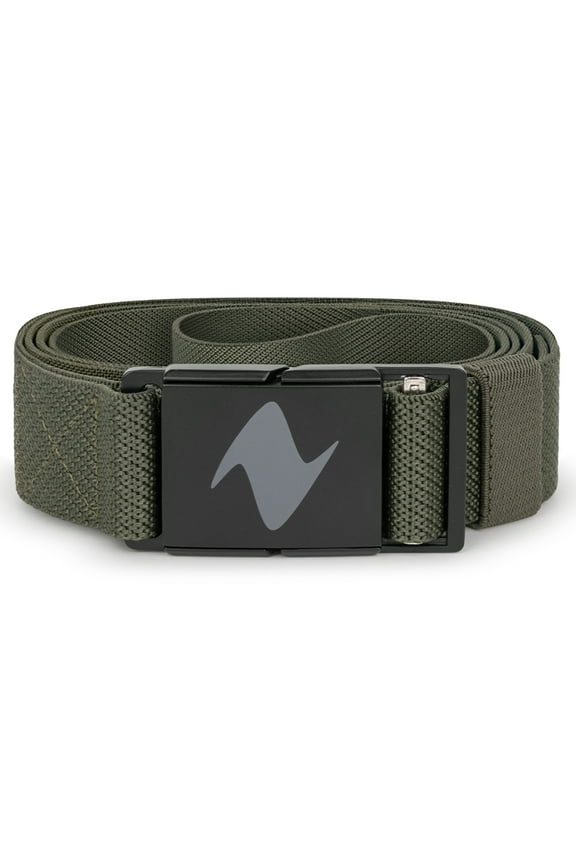 Mens Durable Stretch Belt with Magnetic Buckle