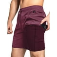 thumbnail image 1 of Zilpu Mens Quick Dry Athletic Performance Shorts with Zipper Pocket (7 inch), 1 of 6