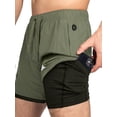 thumbnail image 1 of Zilpu Mens Quick Dry Athletic Performance Shorts with Zipper Pocket (7 inch), 1 of 6