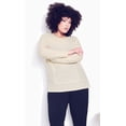 thumbnail image 1 of Zim & Zoe Women's Plus Size Mixed Texture Top, 1 of 6