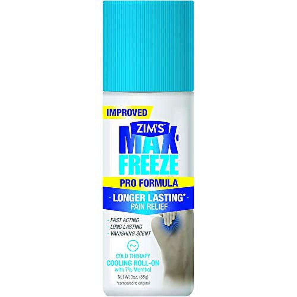 Zim's Max Freeze Pain Relief Roll On, 3 Ounces (Value Pack of 5