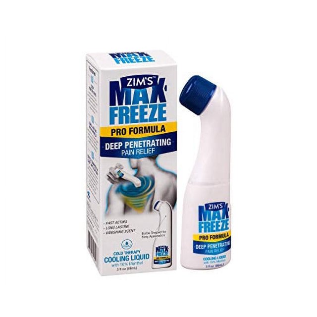 Zim's Max Freeze Pain Relief Topical Analgesic Cooling Liquid for