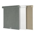 thumbnail image 1 of ZimJAHO Blackout Roller Shades for Windows,Cordless,Linen Fabric,Roller Blinds,Thermal Insulated Fabric UV Protection,Window Shades for Home,Office,Door, Blackout-Grey, 36"W x 72"H, 1 of 9