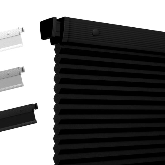 ZimJAHO Cordless No Drill Cellular Shades, Blackout / Light Filtering Honeycomb Blinds Pleated Thermal Insulated Window Shades for Indoor Windows, Home and Office, 33.5" W x 48" H