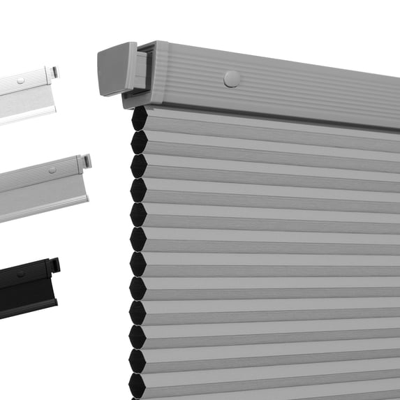 ZimJAHO Cordless No Drill Cellular Shades, Blackout / Light Filtering Honeycomb Blinds Pleated Thermal Insulated Window Shades for Indoor Windows, Home and Office, 31" W x 48" H