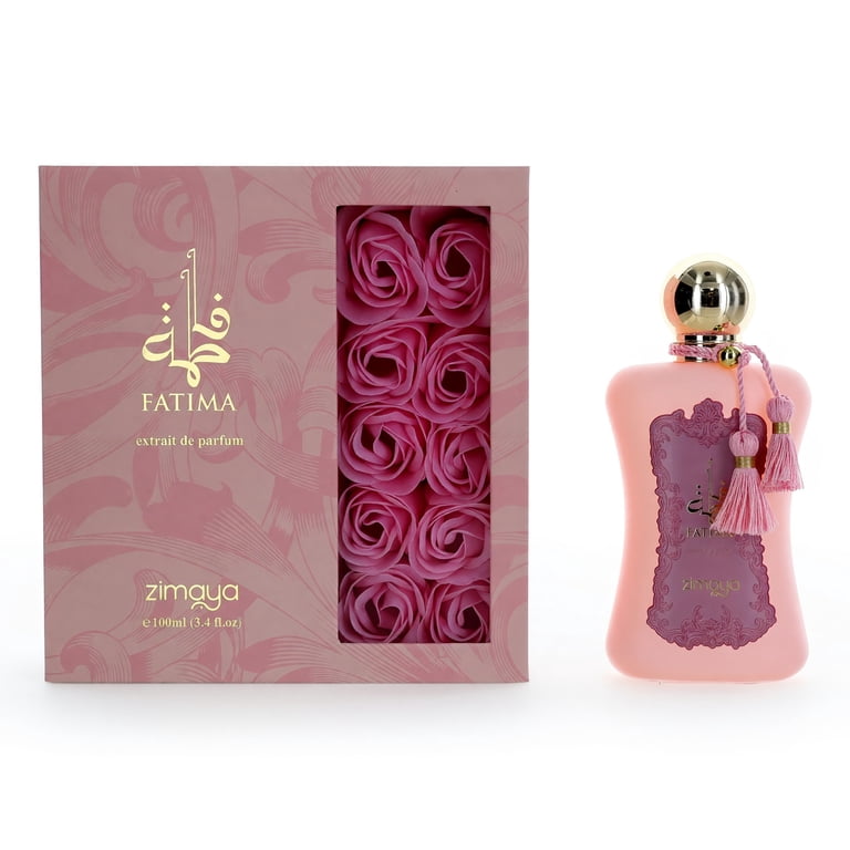 Zimaya Fatima EDP Spray 3.4 oz, Rhubarb, Rose, Vetiver, Long