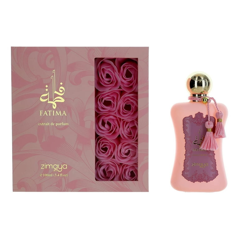Zimaya Fatima EDP Spray 3.4 oz, Rhubarb, Rose, Vetiver, Long