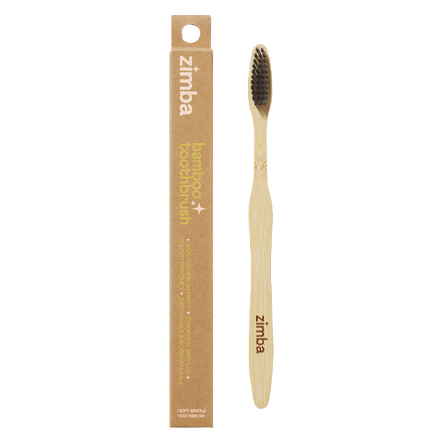 Zimba Charcoal Bamboo Toothbrush