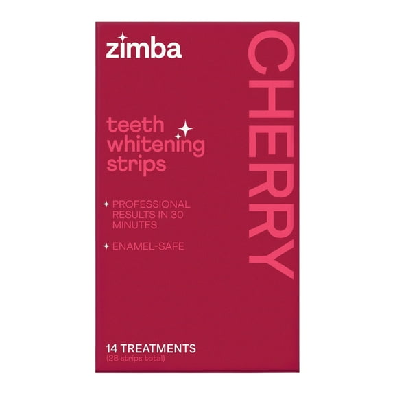 Zimba Cherry Teeth Whitening Strips
