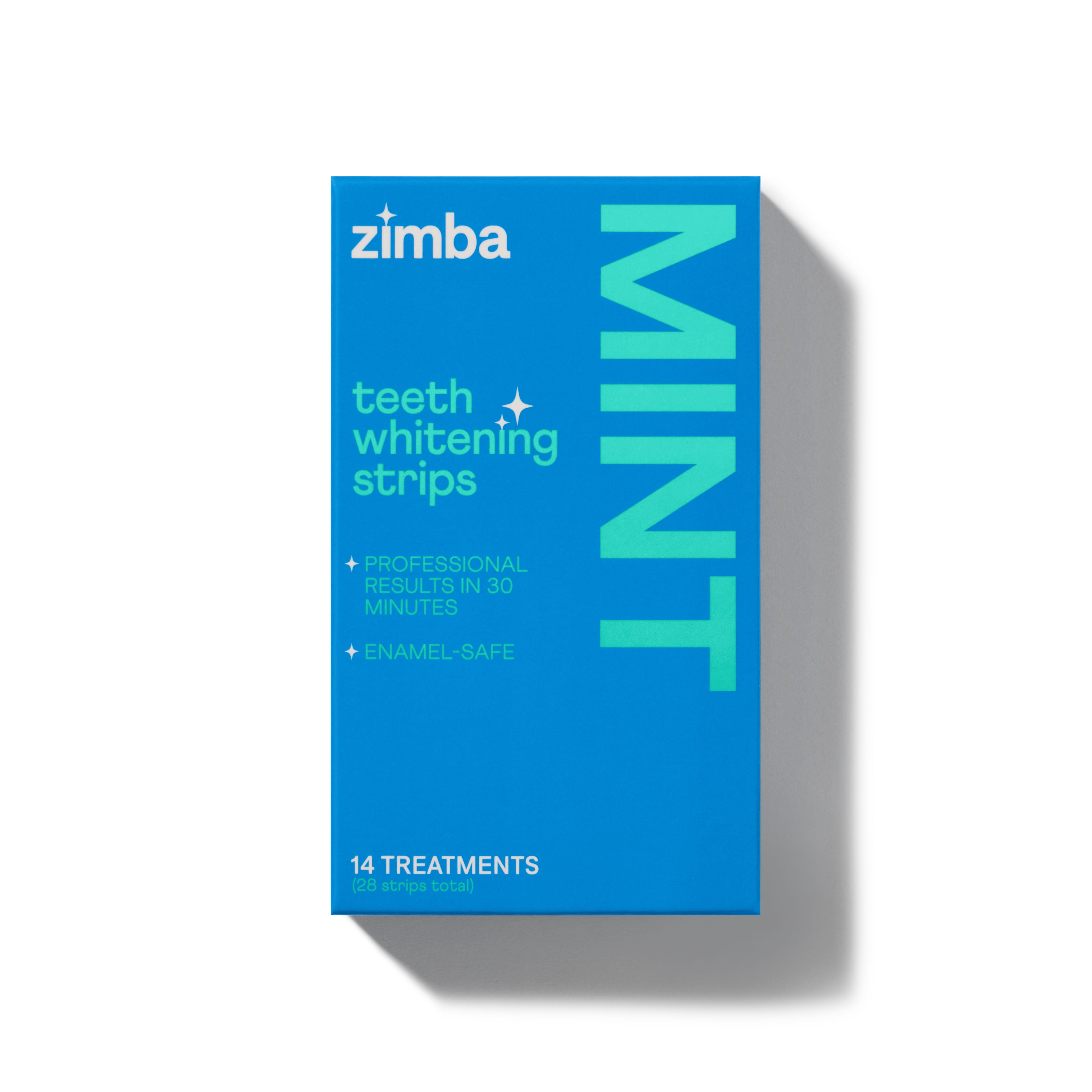 Zimba Teeth Whitening Strips, 28 Reduced Sensitivity Whitening Strips