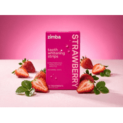 Zimba Teeth Whitening Strips, Strawberry Flavor