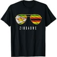 thumbnail image 1 of Zimbabwe Flag Zimbabwean Zimbabwe Pride Sunglasses T-Shirt, 1 of 4