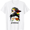 thumbnail image 1 of Zimbabwe Girl Zimbabwean girl Zimbo woman flag T-Shirt, 1 of 4