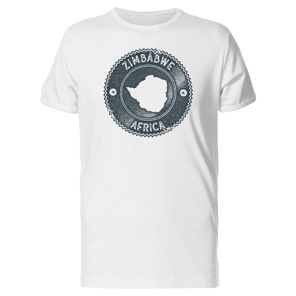 Zimbabwe, Grunge Map, Africa T-Shirt Men -Image by Shutterstock, Male Large