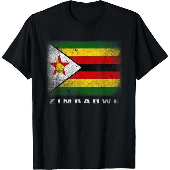 Zimbabwe T-shirt Zimbabwean Flag South Africa Gift T-Shirt
