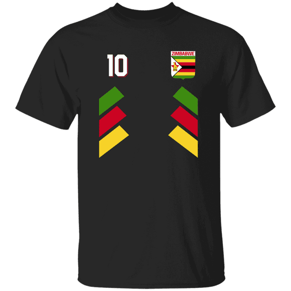 Zimbabwean Part Proud Zimbabwe Flag Pride Heritage National soccer Fans T-Shirt