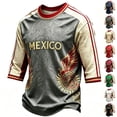 thumbnail image 1 of Zimjoy 2026 Mexico Soccer Jersey for Men World Soccer Game Mexico Team quarter Sleeve Crew Neck Football Jersey Shirts Red XL, 1 of 4