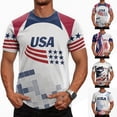 thumbnail image 1 of Zimjoy 2026 USA Soccer Jersey Shirts for Men Crewneck Short Sleeve United States Team Fan International Football Shirt Retro Streetwear Top Sky Blue L, 1 of 4