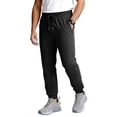 thumbnail image 1 of Zimjoy Athletic Pants for Men Casual Stretch Quick Dry Tapered Joggers Elastic Drawstring Active Pants for Workout, Running, Black L, 1 of 6