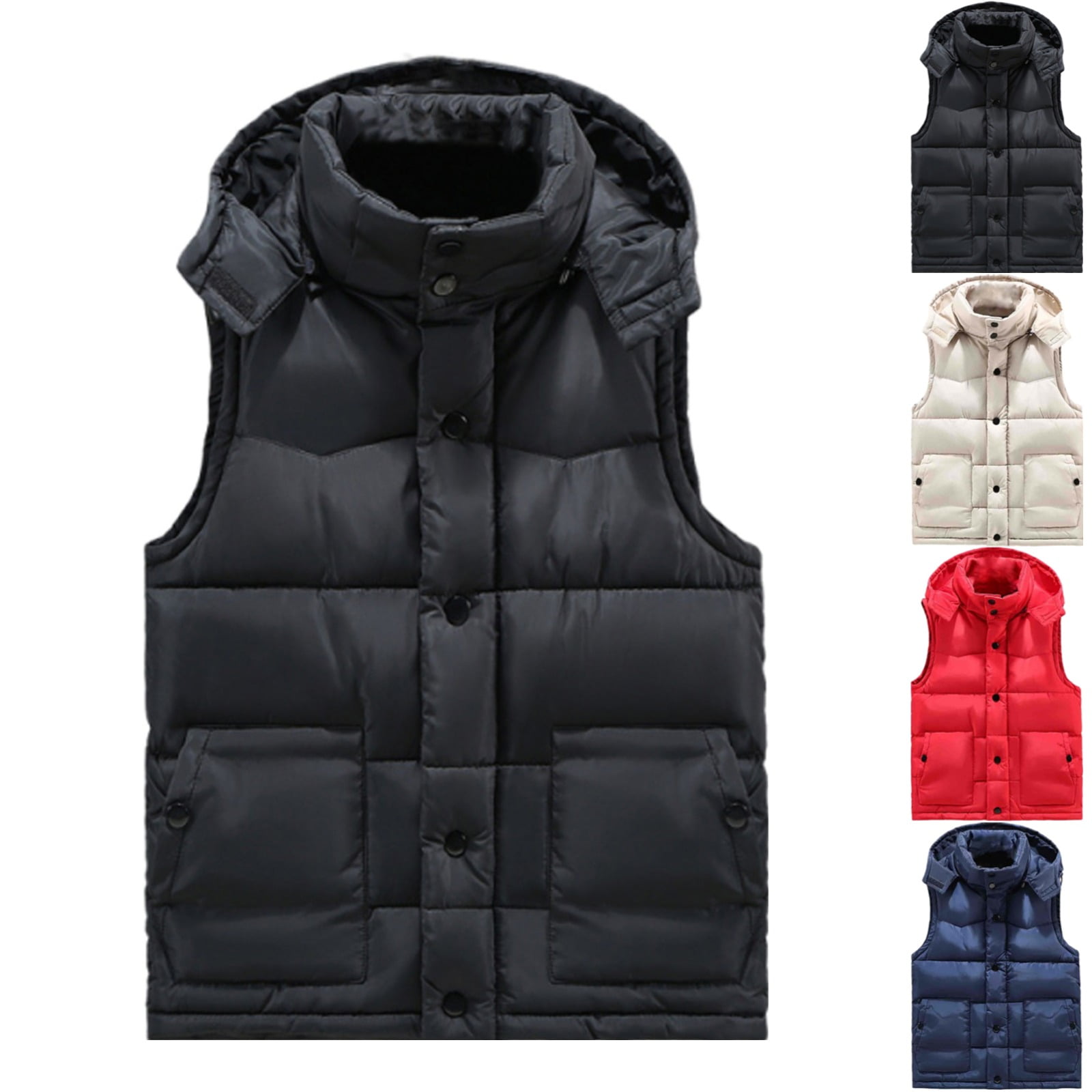 Zimjoy-Black-Puffer-Vest-Men-