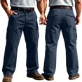 thumbnail image 1 of Zimjoy Cargo Pants for Men Ripstop Multi Pocket Breathable Trousers Relaxed Fit Outdoor Utility Pants for Fishing Construction Navy S, 1 of 8