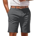 thumbnail image 1 of Zimjoy Men's Golf Shorts with Pocket 7" Elastic Waist Quick Dry Water Resistant Chino Shorts for Casual Office Dress Work, Gray L, 1 of 5